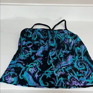 Vibrant Tankini Top Size Medium